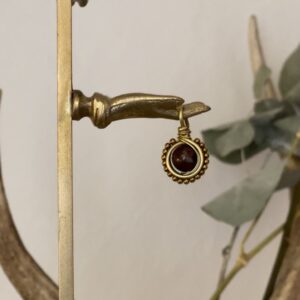 ESAURITO - Ciondolo in Diaspro rosso breccia