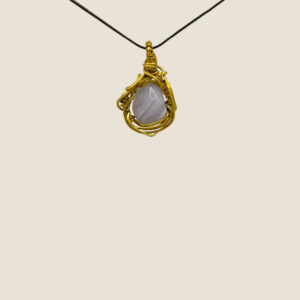 Ciondolo in Calcedonio azzurro