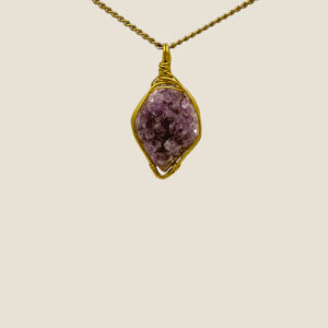 Ciondolo in drusa di Ametista