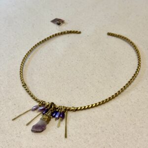 Collier in Ametista e Perle di fiume