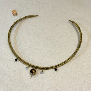 Collier in Occhio di Tigre e Calcedonio azzurro