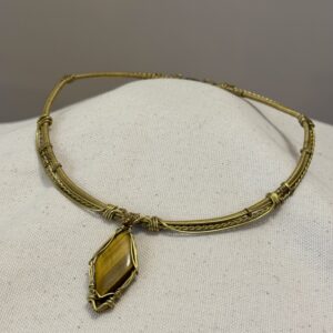 Choker in Occhio di Tigre