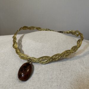 Choker in Ossidiana Mahogany